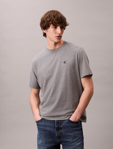 SS EASY MONOGRAM TEEMed Grey Htr, Med Grey Htr, hi-res