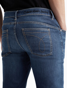 37.5 修身窄口牛仔褲, Denim Dark, hi-res