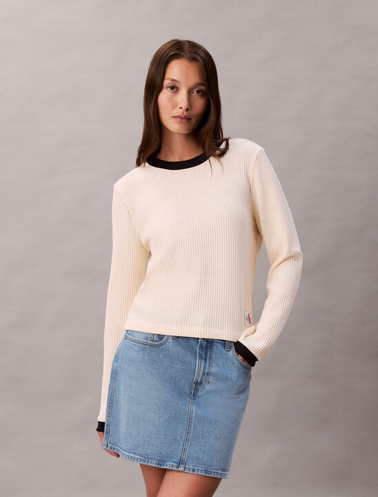 Long Sleeve Waffle T-shirt