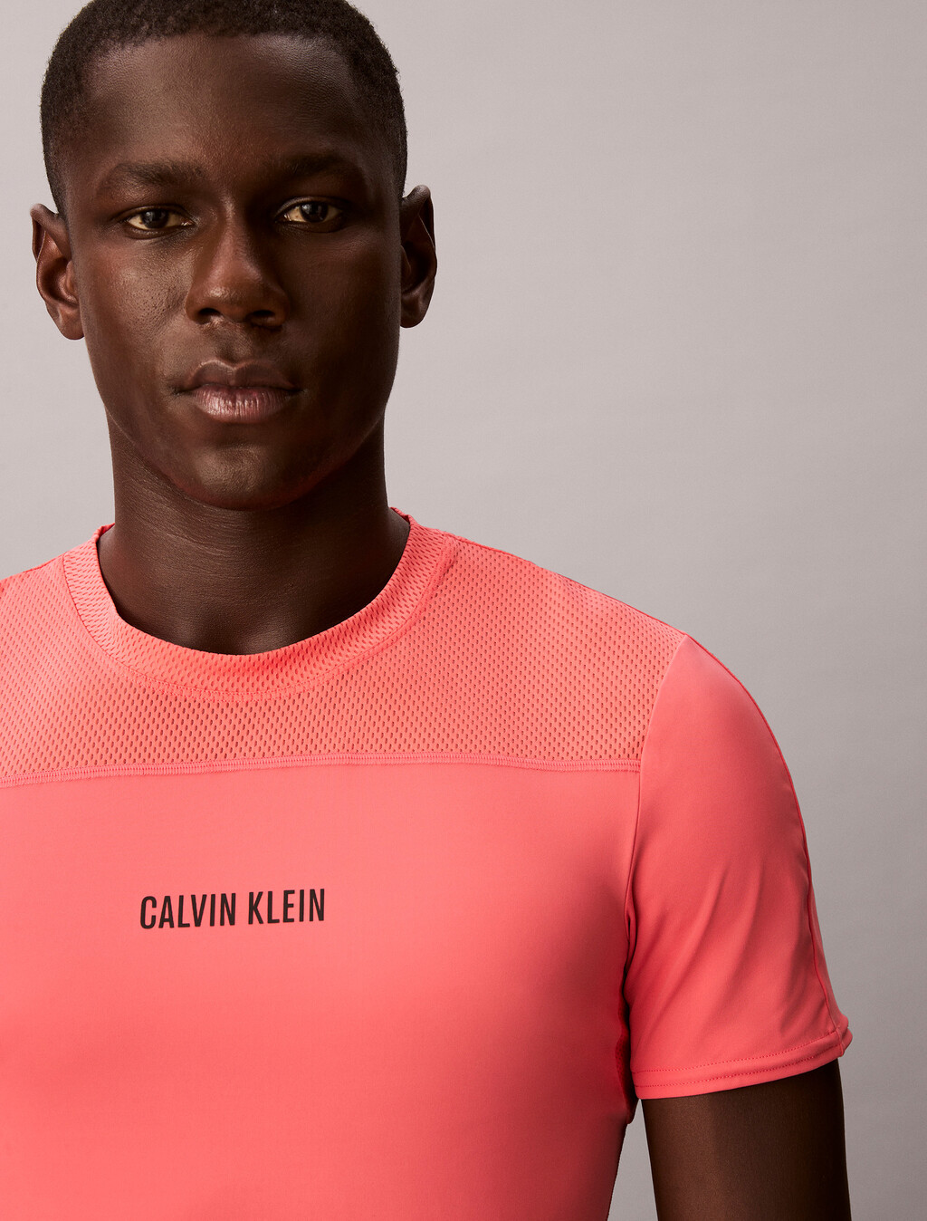 Intense Power 健身 T 恤, Punch Pink, hi-res