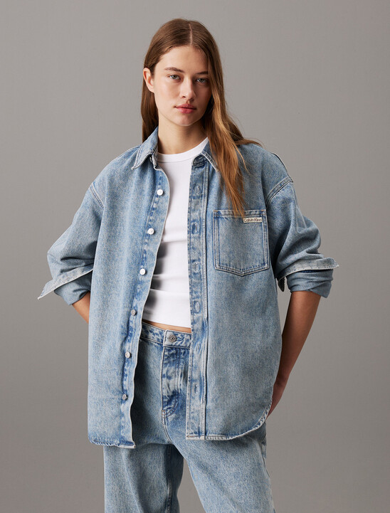 Relaxed Denim Shirt Jacket
