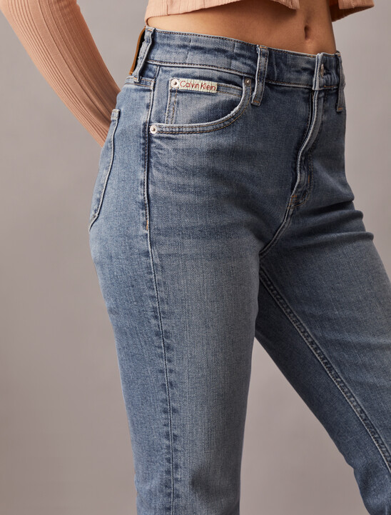 Italian High Rise Flare Jeans