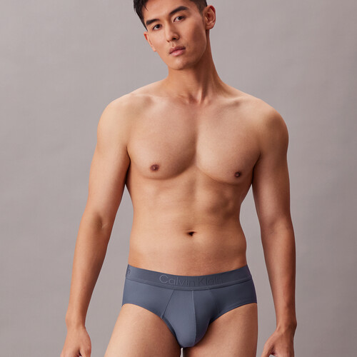 CK Black 超細纖維低腰三角內褲 Bank Blue