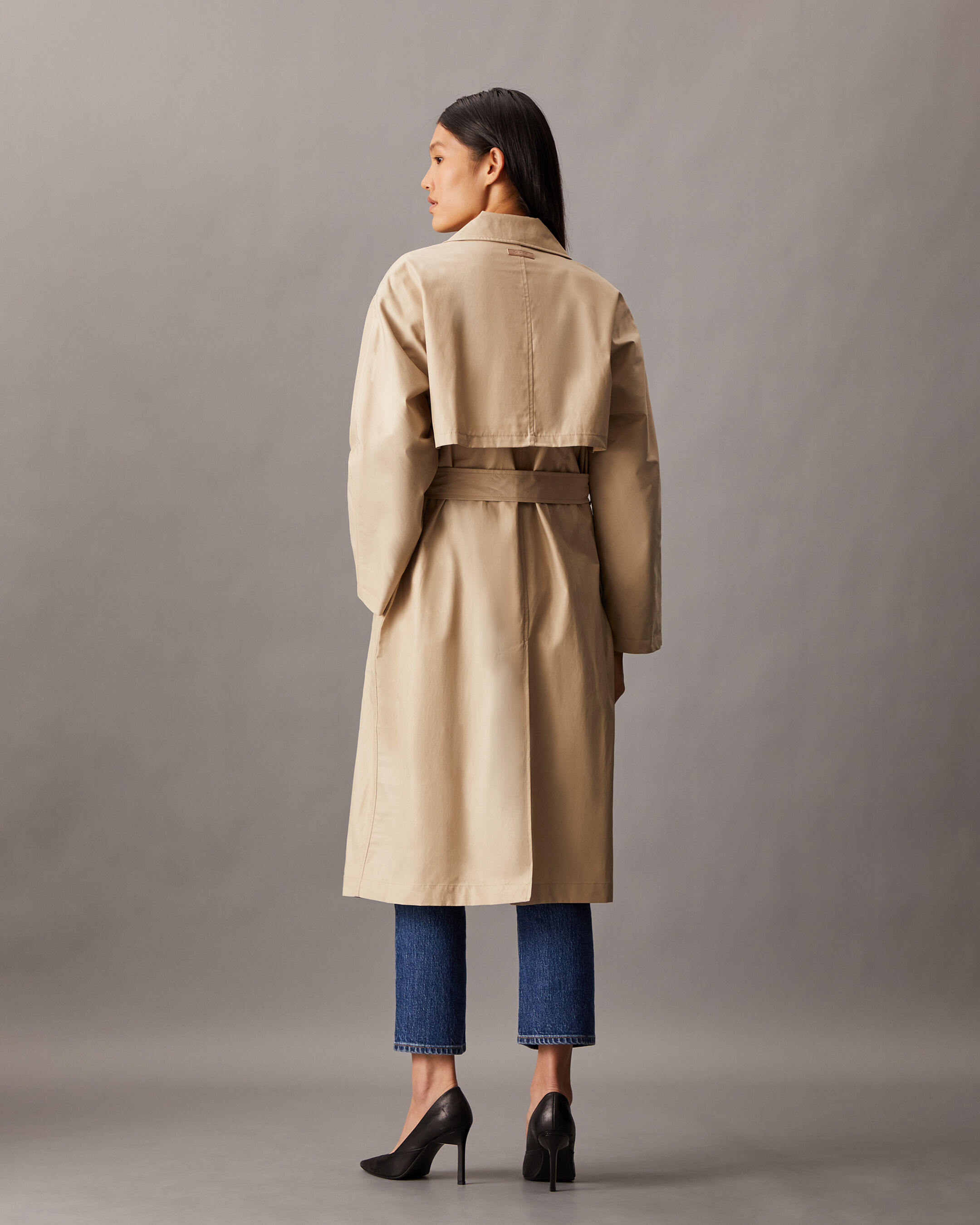 美品 liten cubic trench coat ベージュ Trench coat - desert tan