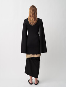 Sully Layered Midi Skirt, BLACK+ SAND, hi-res