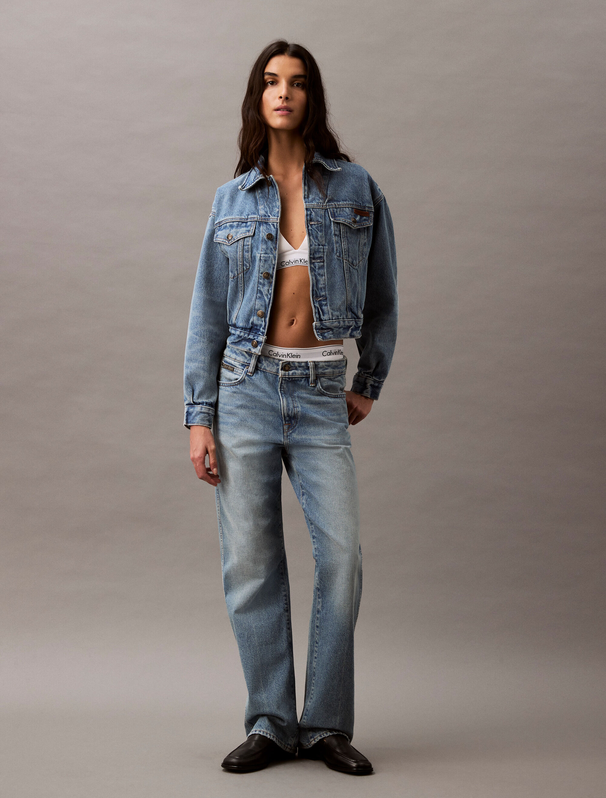 90s Denim Trucker Jacket | blue | Calvin Klein Taiwan