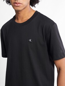 Badge Logo Crew Neck Tee, Ck Black, hi-res