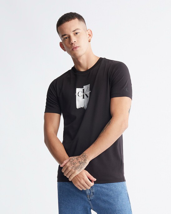 Metallic Foil Monogram Organic Cotton Tee