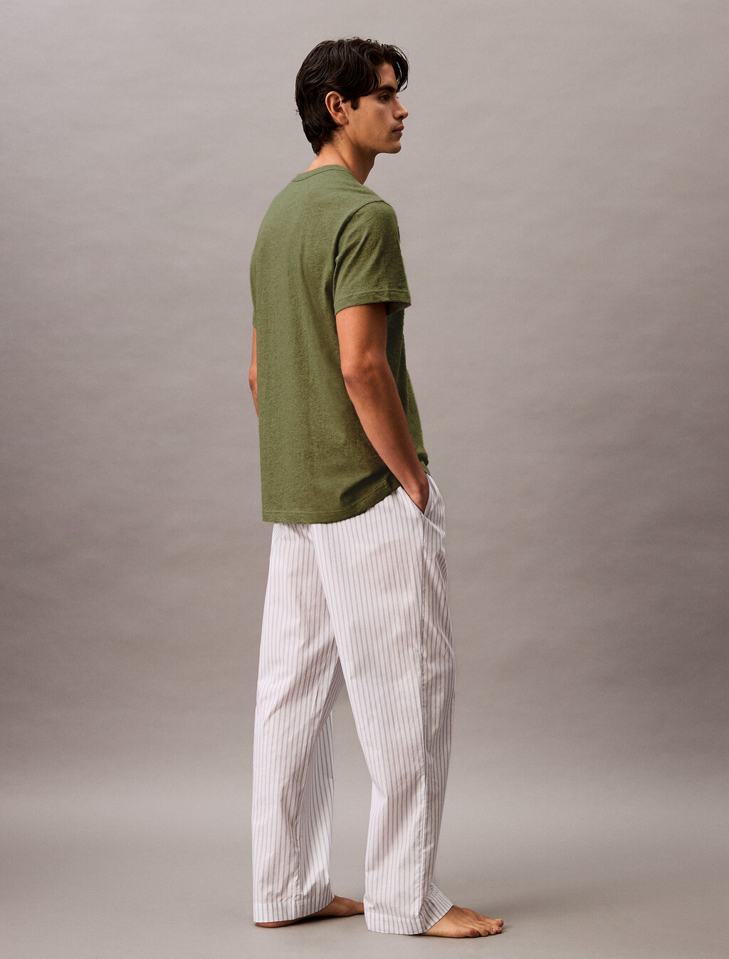 純棉圓領睡裝 T 恤, Gray Labyrinth, hi-res