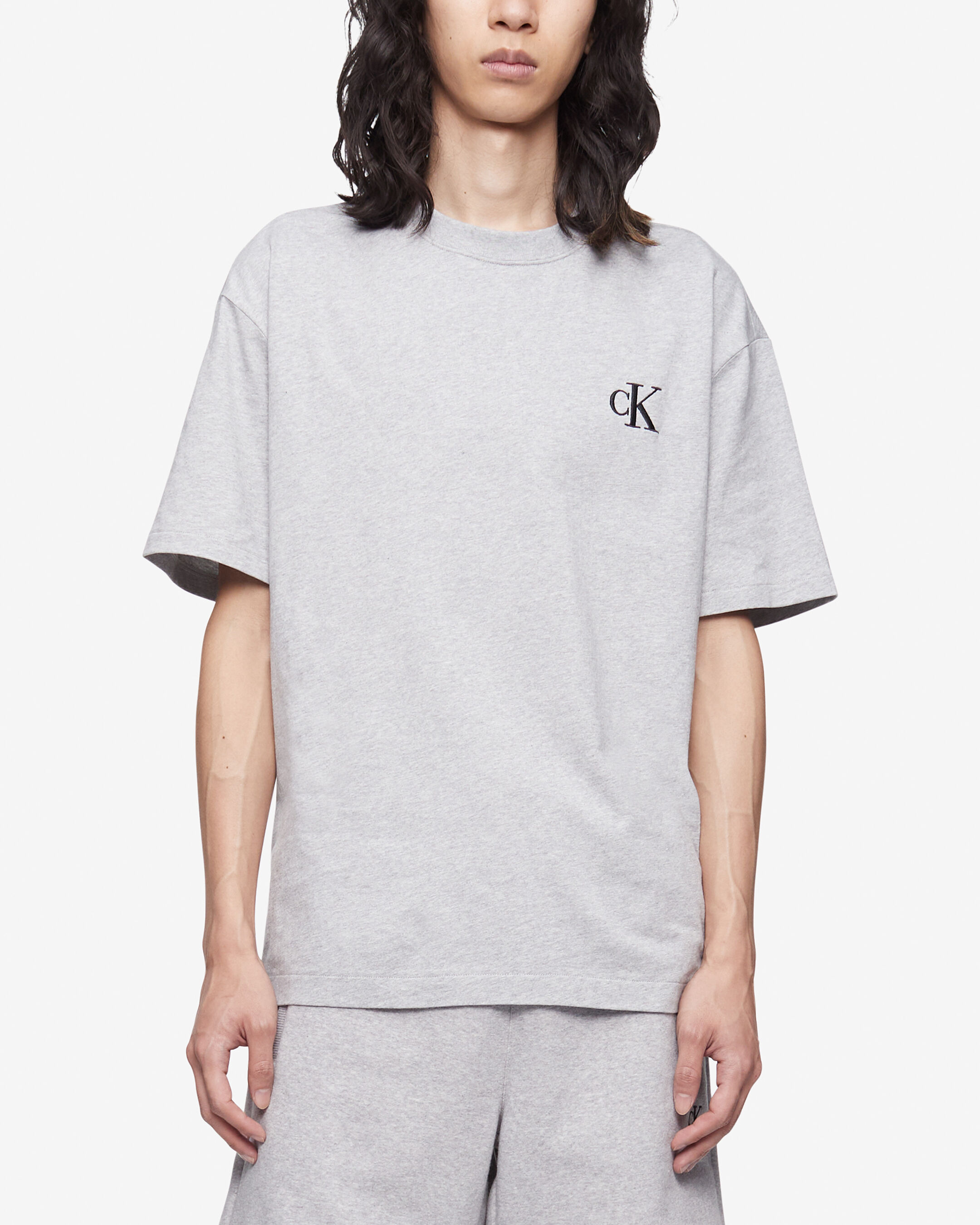 Calvin klein grey crew neck outlet