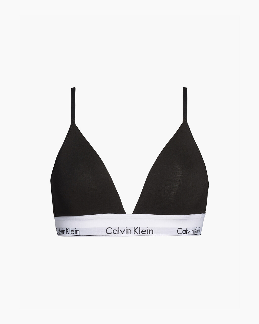 Calvin Klein Underwear Modern Cotton Lightly Lined Triangle Bralette In  Black