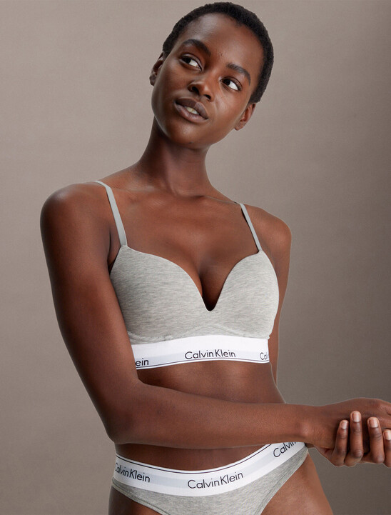 Icon Cotton Push Up Plunge Bra