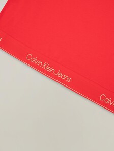 龍年標誌底帶 T 恤, Chinese Red, hi-res