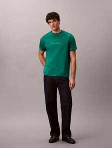 Calvin Logo Crew Neck Tee, Enchanted Forest, hi-res
