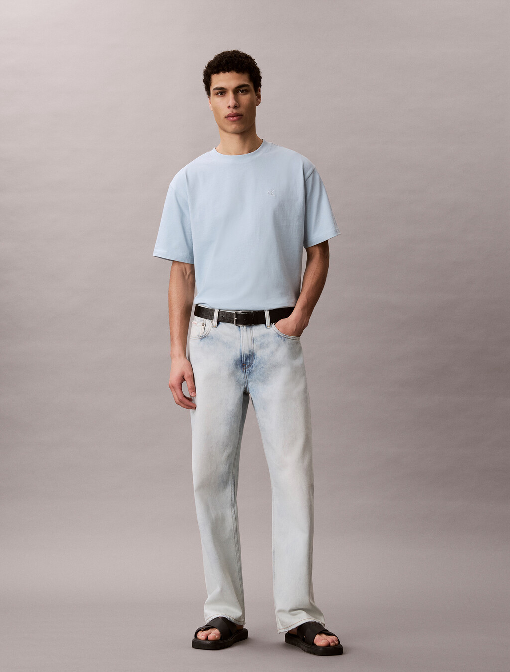 90's Straight Jeans, INDIGO SNOW, hi-res