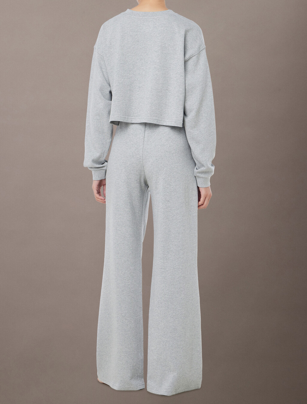 標誌棉質平紋布睡衣長褲, B10 Grey Heather, hi-res