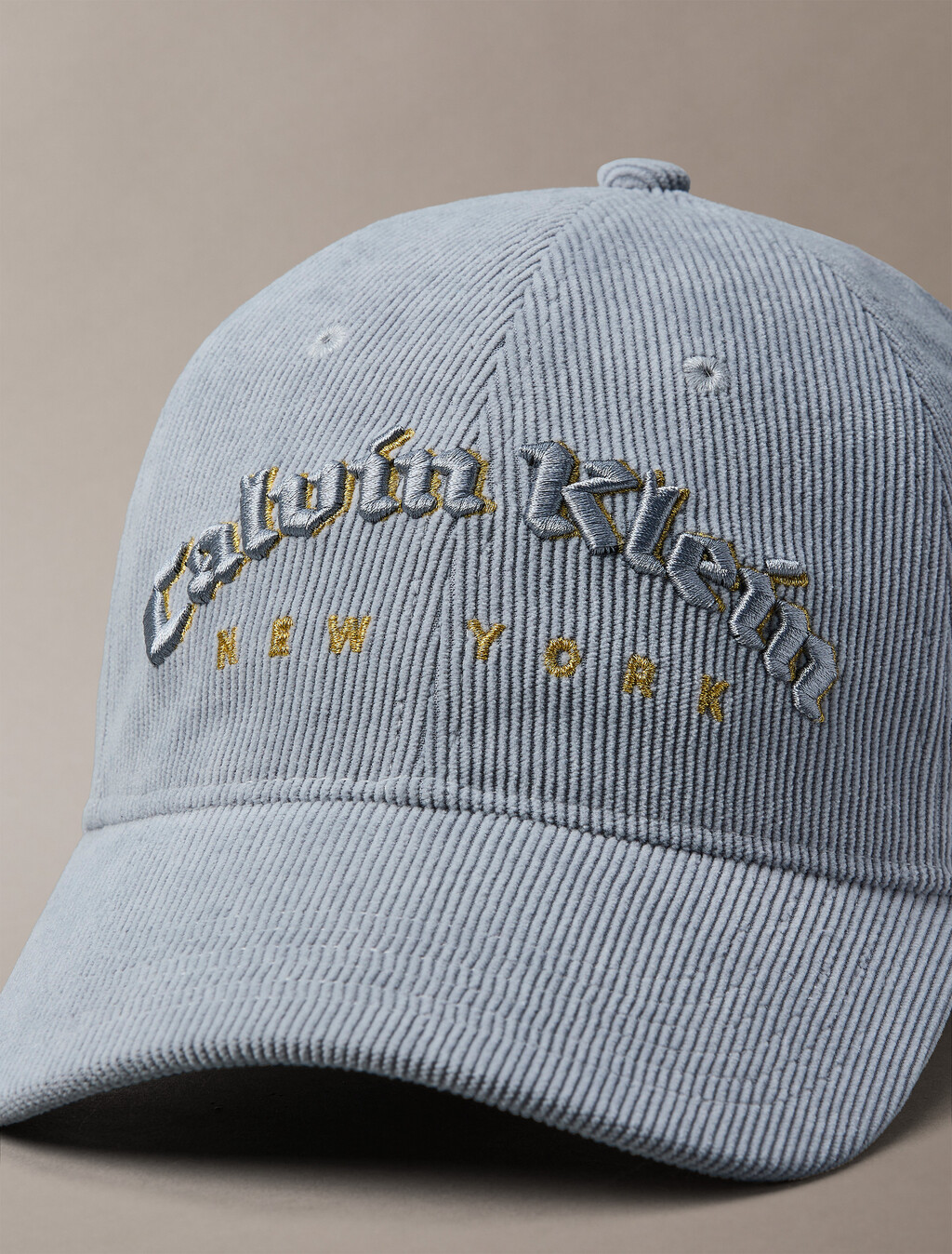 CKNY Logo Corduroy Cap, Casual Blue, hi-res