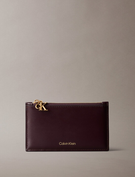 Leather Zip Card Holder