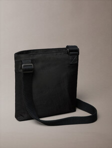 Nylon Monogram Logo Flatpack, Black, hi-res