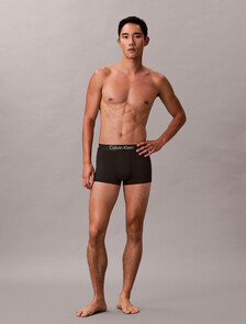 CK Pro Fit Micro Low Rise Trunks, Black w/ White Logo, hi-res