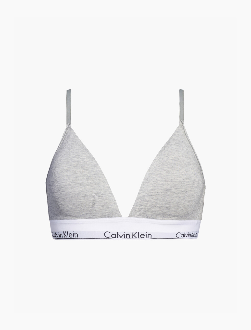 Icon Cotton Lightly Lined 三角罩杯內衣, GREY HEATHER, hi-res