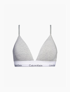 Icon Cotton Lightly Lined 三角罩杯內衣, GREY HEATHER, hi-res