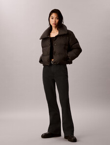 標誌羽絨外套, Black CK Emblem Jacquard, hi-res