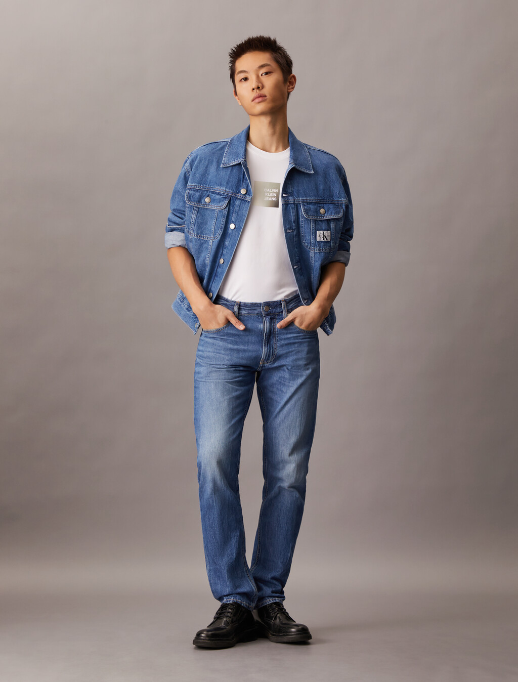 90 年代牛仔外套, Denim Medium, hi-res