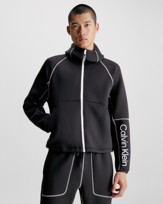 Zip Up Logo Hoodie