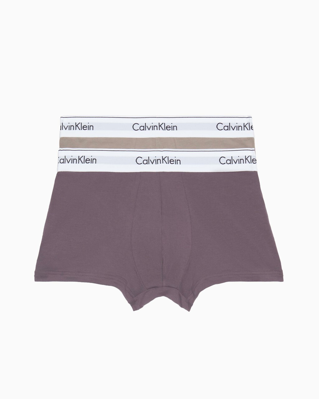 Calvin Klein Modern Cotton 彈力貼身短版四角褲（2 件組）, Satellite/Huckleberry, hi-res