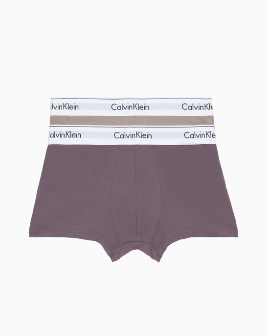 Calvin Klein Modern Cotton 彈力貼身短版四角褲（2 件組）