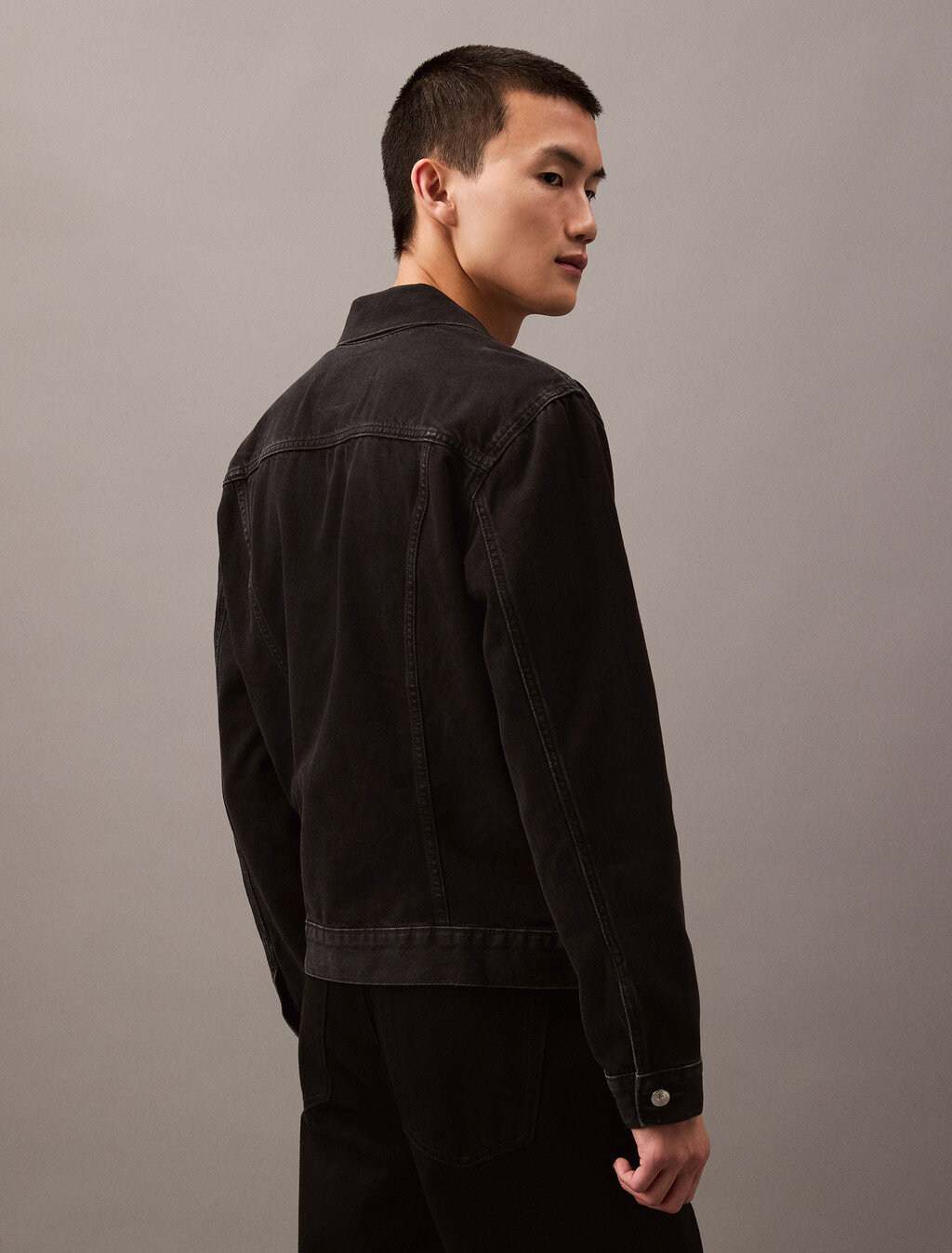 Classic Trucker Jacket, 205 BLACK, hi-res