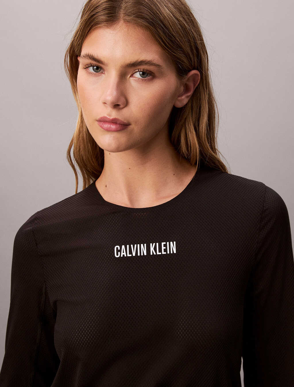 Intense Power 網眼上衣, Black, hi-res