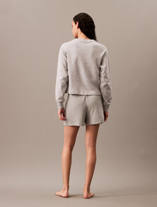 Terry Lounge Sleep Shorts, B10 Grey Heather, hi-res