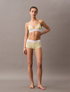 Cotton Modal Stretch Rib Lightly Lined Triangle Bra, Garden Glade, hi-res