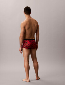 Monogram 圖案低腰平口內褲, PAINTED TIGER BLACK/RED GALA, hi-res