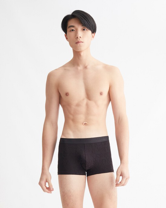 CK BLACK 提花標誌低腰平口褲