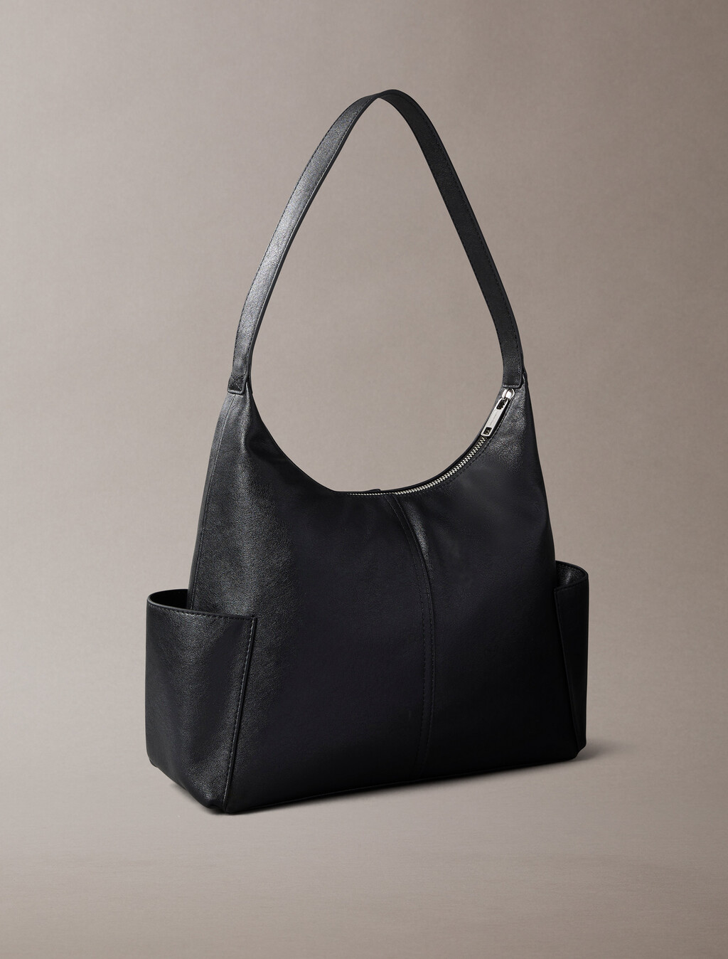 口袋 Monogram 掛肩包, Black, hi-res