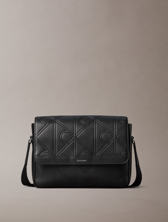 壓花CK徽章信差包