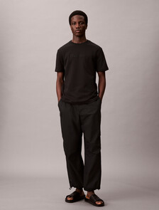 經典版型標誌 T 恤, Black, hi-res