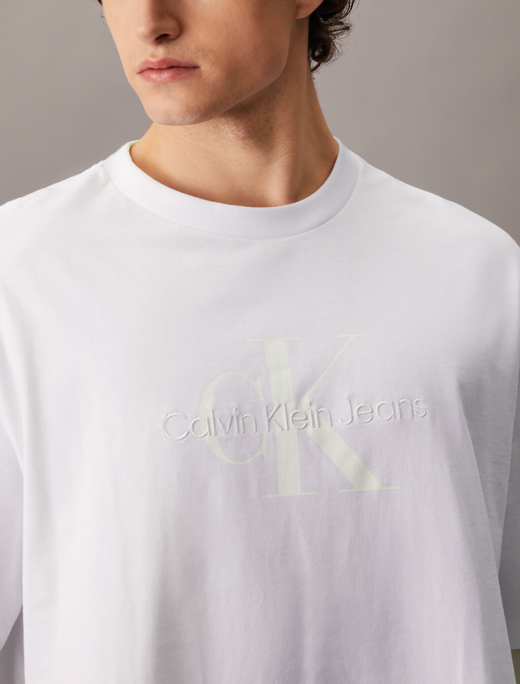 Monogram Regular Tee, Brilliant White, hi-res