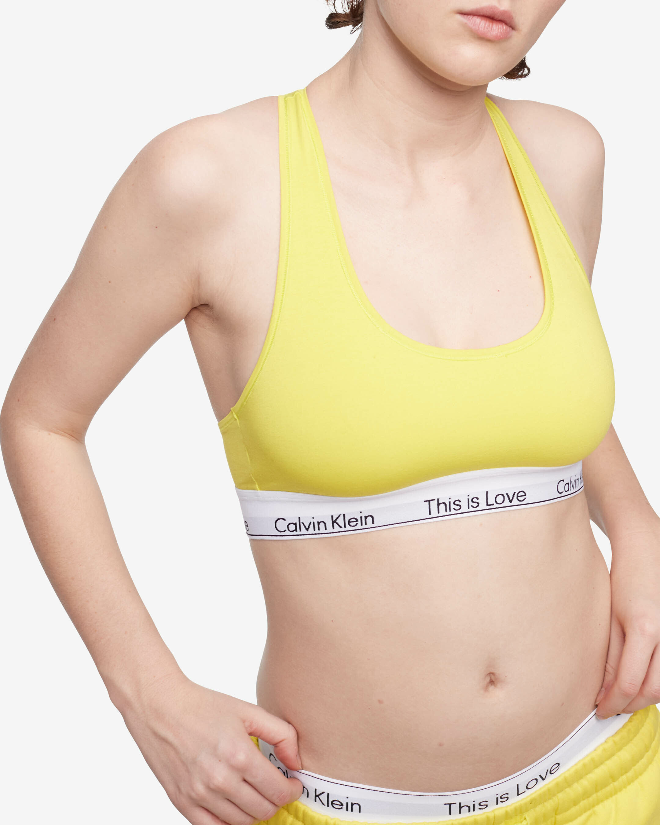 Calvin klein new arrivals bralette yellow