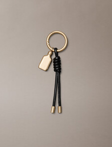 Mini CK One Key Fob Bag Charm, Black, hi-res