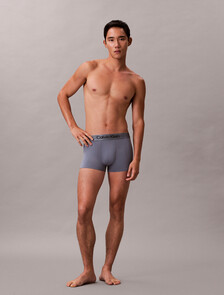 CK Pro Fit Micro Low Rise Trunks, Metro Grey w/ Black Logo, hi-res