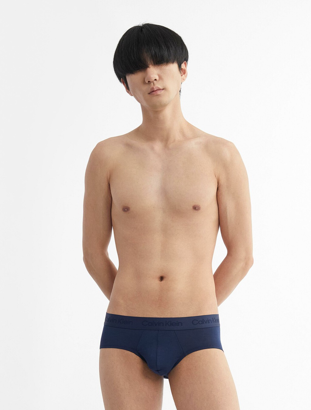 CK Black Ultra Soft Cashmere Hipster Briefs, Blue Shadow, hi-res