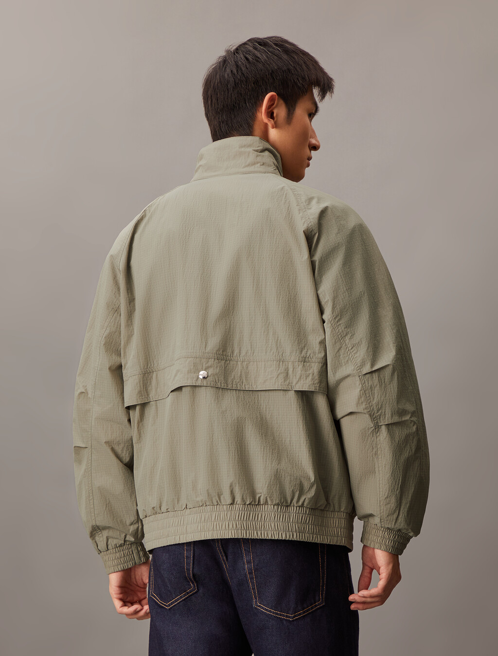 Lightweight Stand Collar Jacket, Rock Ridge, hi-res