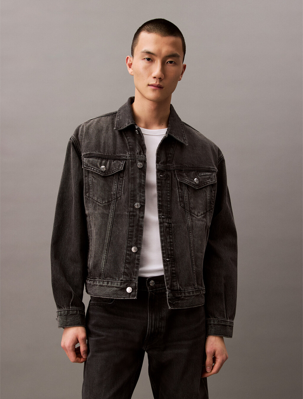 90's Denim Jacket, BLACK FOG, hi-res
