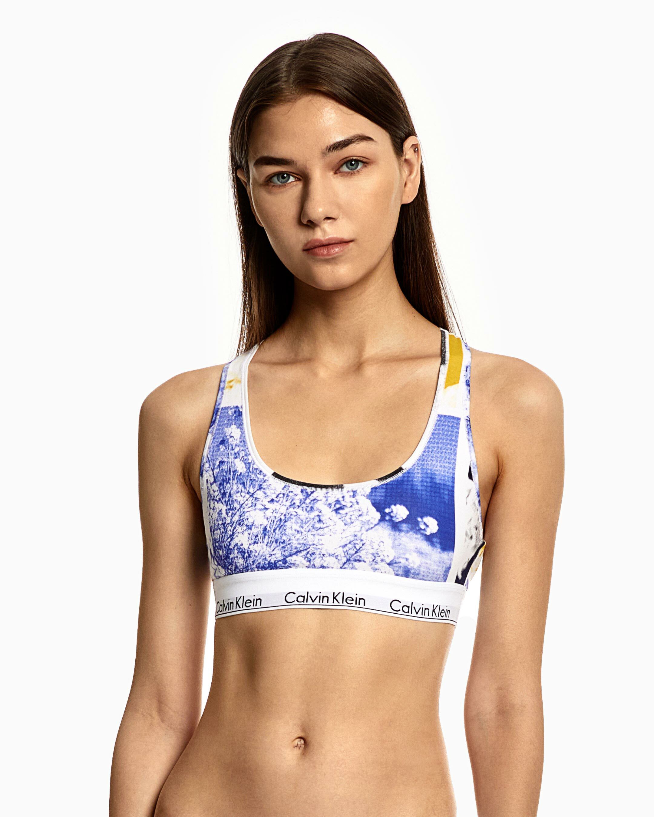 Calvin klein modern sales cotton lace unlined bralette
