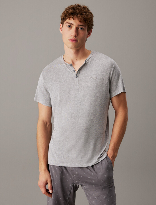 Ultra Soft Modal Henley Sleep T-Shirt