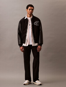 Calvin Klein New York Relaxed Varsity Tee, Brilliant White, hi-res